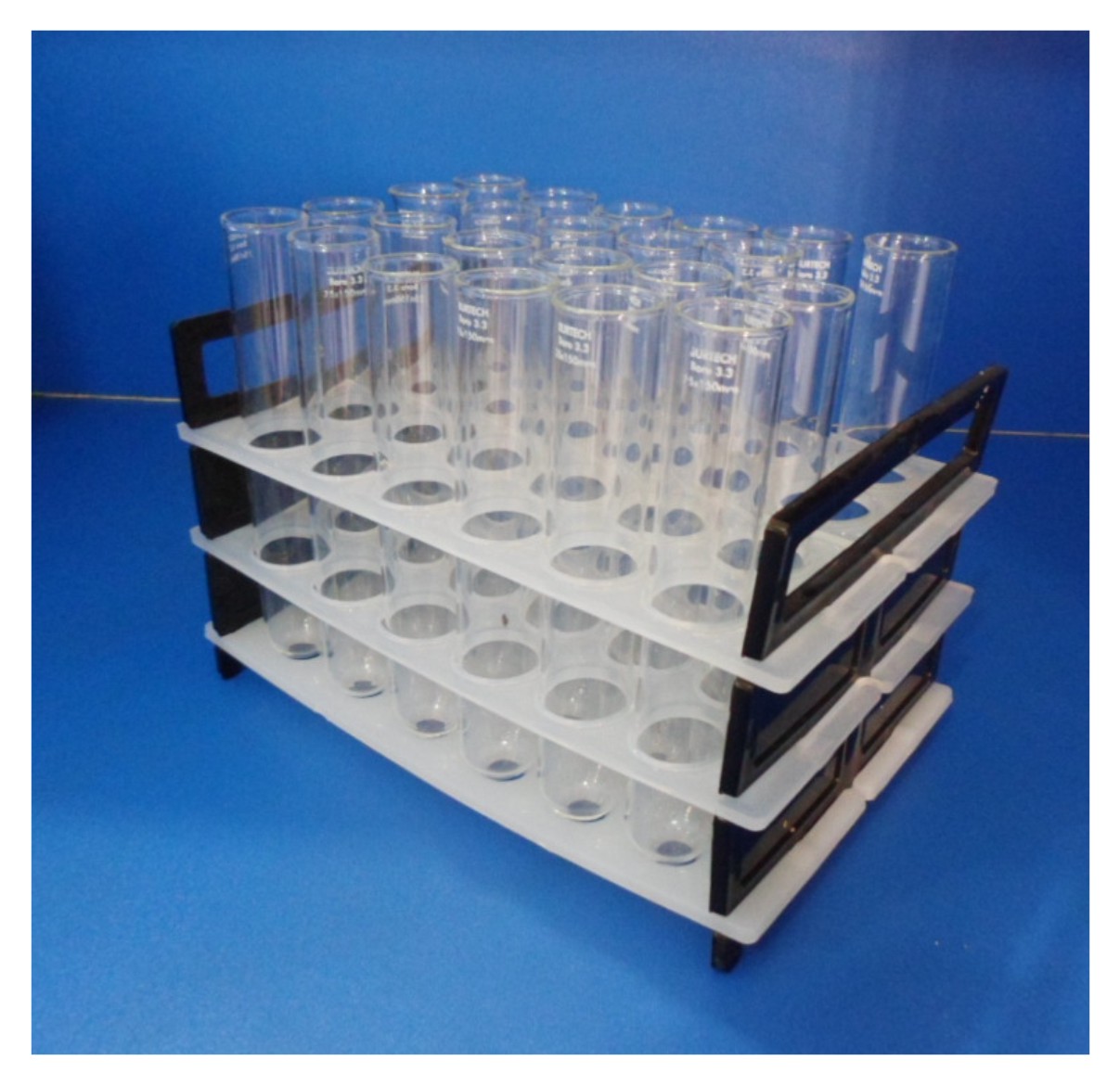 Test Tube with Plastic Racks