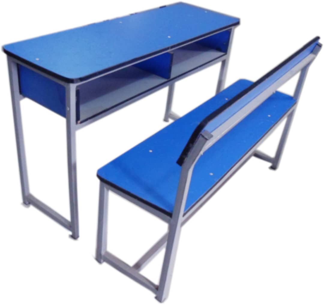 Double Classroom Table with Chair Separated - BFM002A